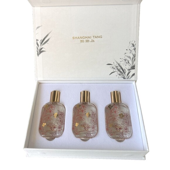 Shanghai  Tang Ginger Flower Mini Room Spray  Set 1 fl oz/ 30 ml x 3 NEW in Box - Picture 1 of 8